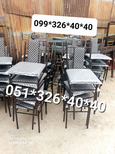 Bağ, çöl masa və oturacaq dəstləri: Yeni, Dördbucaq masa, 4 stul, Açılan, Stullar ilə, Metal, Azərbaycan — 5