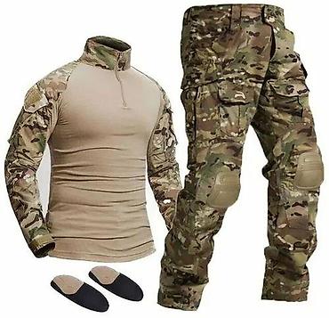 военные жилеты: Тактический костюм (комбат-шорт + брюки) в камуфляже пиксель — 4