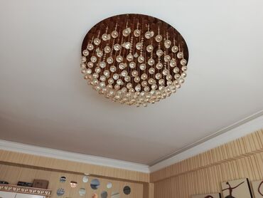 Искусственные цветы: Люстра, 10 и более ламп, Хрусталь