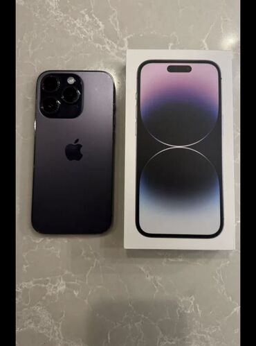 Apple iPhone: IPhone 14 Pro Max, Б/у, 128 ГБ, Deep Purple, Чехол, Коробка, 86 %