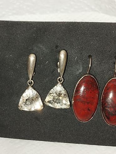 Серебряные серьги: Серебряные серьги, Проба 925, Женские, Б/у — 2