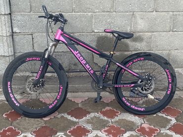 велосипед патриот: Велосипед Jeep MTB с дисковыми тормозами. Рама выполнена в чёрном