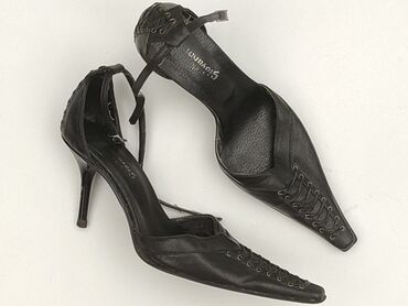 jakie buty do srebrnej sukienki: Flat shoes for women, 38, condition - Very good