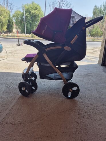 uşaq üçün matasklet: Baby Land uşaq arabası - Rəng: bənövşəyi/çəhrayı tonlarda parça