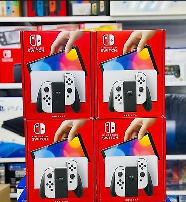 Nintendo Switch OLED (Ağ rəng) oyun konsolu - 7 düymlük OLED ekran –