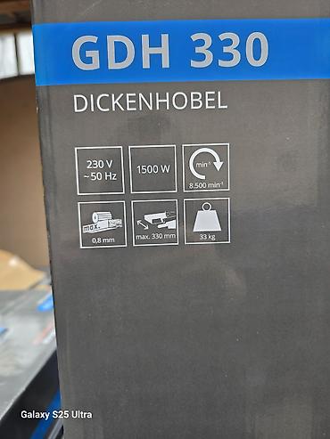 cnc masine za stiropor: Güde GDH 330 – debljač (dickenhobel) za obradu drveta - Snaga motora — 2