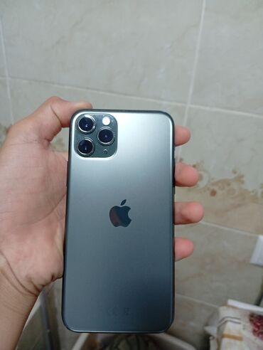 iphone xr цена в бишкеке бу: IPhone 11 Pro, Б/у, 64 ГБ, Matte Midnight Green, 100 %