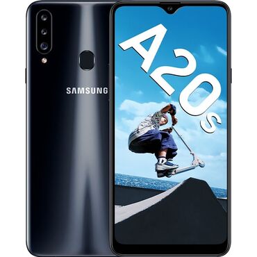 galaxy a51 qiymeti: Samsung Galaxy A20s, 64 GB, rəng - Qara, Barmaq izi, Sensor, İki sim kartlı