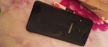 samsung islenmis telefonlar: Samsung A20s, 32 GB, rəng - Qara, Barmaq izi