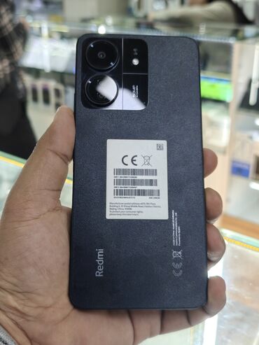 бу телефоны: Redmi, Redmi 13C, Б/у, 256 ГБ, цвет - Черный, 2 SIM