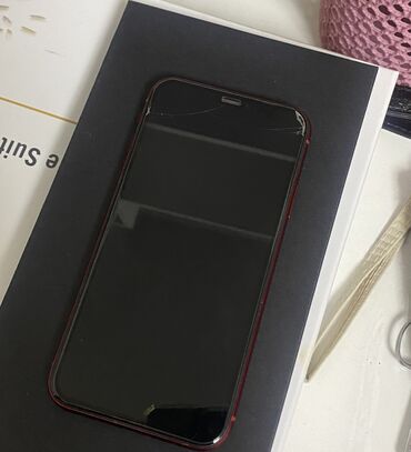 бушные телефоны: IPhone Xr, Колдонулган, 64 ГБ, Кызыл, Каптама, 79 %