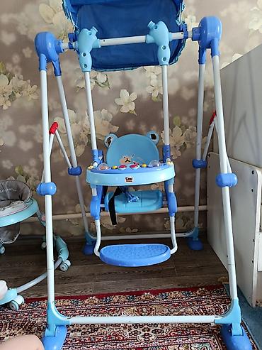 Детский комплект для активного досуга: подвесные качели + ходунки 1)