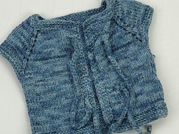 czarny sweterek z koronka: Sweter, 0-3 m, stan - Dobry