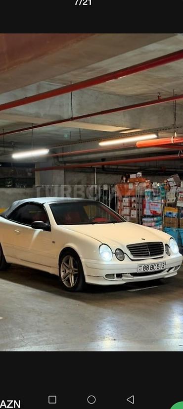 mesok satisi: Mercedes-Benz CLK Cabriolet – ağ eksteryer, parlaq qırmızı dəri — 7