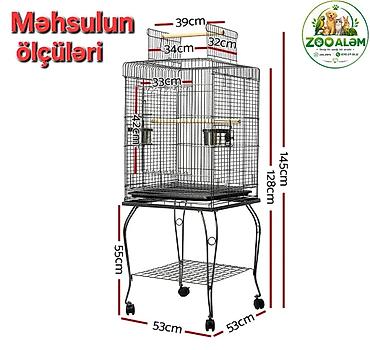 клетка для попугая большая: Tutuquşu Qəfəsi Bu model orta və böyük tutuquşular üçün hazırlanmış — 2