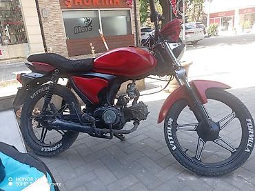 moto cross: Qırmızı rəngli şəhər tipli motosiklet Texniki xüsusiyyətlər və — 1