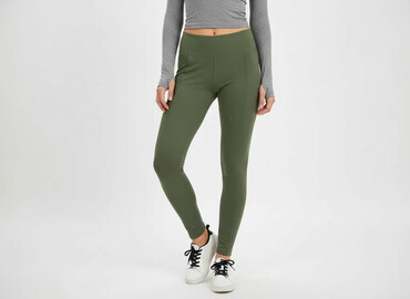 lidl szerokie spodnie: Amisu, Leggings Sports for women, size S (EU 36)