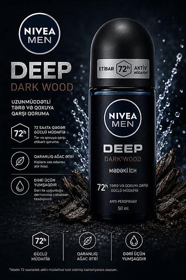 qadın sapaşkiləri: NIVEA Roll-on dezodorant/antiperspirant seriyası – 50 ml Variantlar — 8