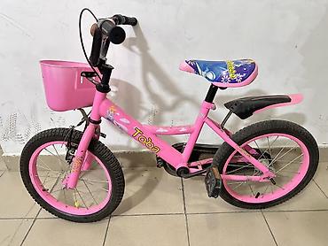 toba velosiped 29: İşlənmiş İki təkərli Uşaq velosipedi Toba, 16", Ünvandan götürmə, Ödənişli çatdırılma — 1