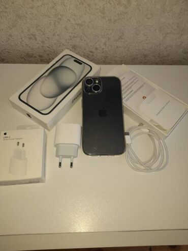 refurbished iphone azerbaycan: IPhone 15, 128 GB, Qara, Zəmanət