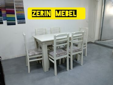 Masa və oturacaq dəstləri: Mətbəx üçün, Yeni, Dördbucaq masa, 4 stul — 3