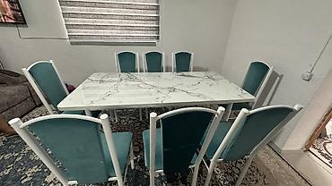 study table: Обеденная группа на 8 персон. Состав: - Прямоугольный стол с — 2