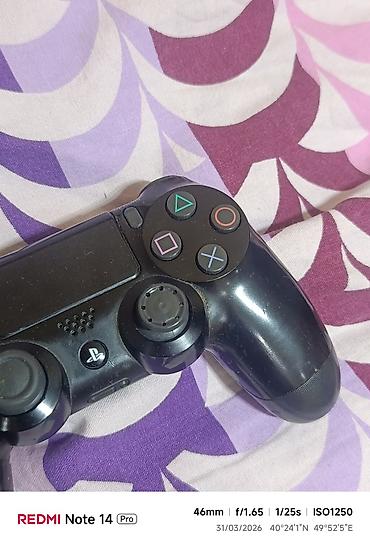 Видеоигры и приставки: Işləmir PlayStation 4 DualShock 4 simsiz oyun pulti - Rəng: qara - — 3
