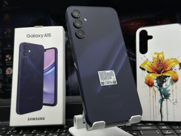 Samsung: Samsung Galaxy A15, Б/у, 128 ГБ, цвет - Синий, 2 SIM