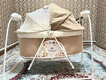 детская подставка: Люлька, Новый, Качалка, Металл, цвет - Бежевый — 2