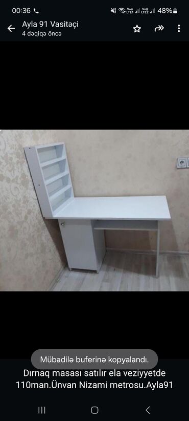 gozellik salonu dizayni: Dırnaq masası satılır ela veziyyetde 110man.Ünvan Nizami