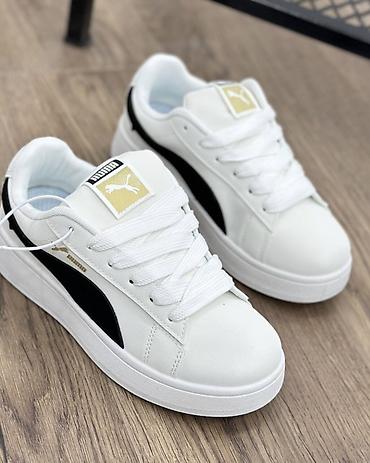 adidas campus: Кроссовки белые с черной волной Размер 37, маломерки подойдут на 36 — 1