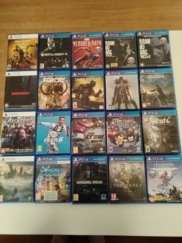 PS5 (Sony PlayStation 5): Playstation4 playstation5 oyun diskləri əla vəziyyətdə hər oyunun