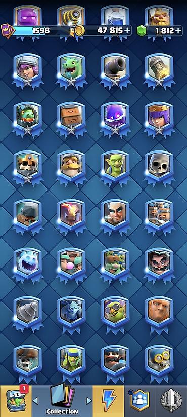 nerd sekilleri: Clash Royale hesabı – kolleksiya və resurslarla dolu oyun hesabı 10798 — 5