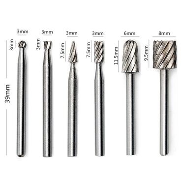 Ostali pribor i dodaci za alate: Komplet 105 dodataka za biaks Dremel, Proxxon. Plus 6 glodala za — 8