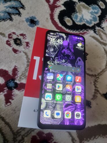 оперативная память на компьютер: Redmi, Redmi 13C, Колдонулган, 256 ГБ, түсү - Кара, 2 SIM