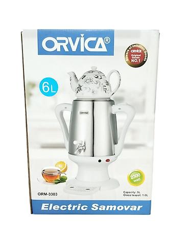 ucuz samavarlar: Elektrikli Samovar Orvica 3303 - 2300W - 4L - Ağ/Qara - 74.99AZN — 2