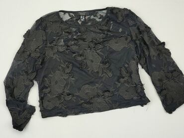 czarne bluzki koronka: Blouse, New Look, S (EU 36), condition - Good