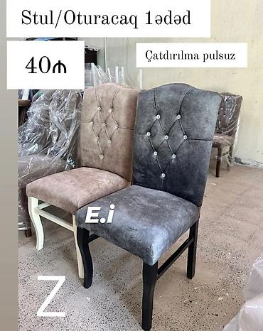 kuxna stol: Mətbəx üçün, Yeni, rəng - Boz Stul — 1