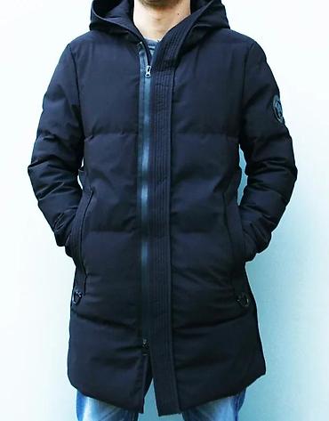 Zimske jakne: Muška zimska parka – crna - Duža parka kroja do sredine butina za — 7