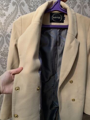 прямое кашемировое пальто: Пальто, Классика, Осень-весна, Кашемир, XS (EU 34)