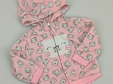 beżowa bluzka z falbanką: Sweatshirt, 6-9 months, condition - Good