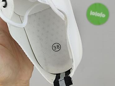 trampki materialowe biale: Sneakersy damskie, rozmiar 38 — 5