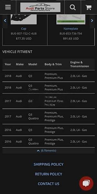 vitlo za dzip: NOSAČ MASKE ZA AUDI Q3 | Audi q3 nosač maske 8U0 853 692 — 2