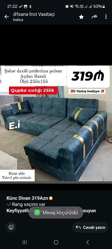 avanqard: Künc divan, Qonaq otağı üçün, Bazalı, Açılan, Kitab — 3