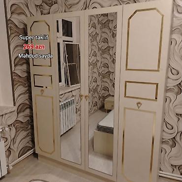 qapi ruckalari: Yeni, 4 qapılı, Güzgülü, Açılan, Düz dolab — 1