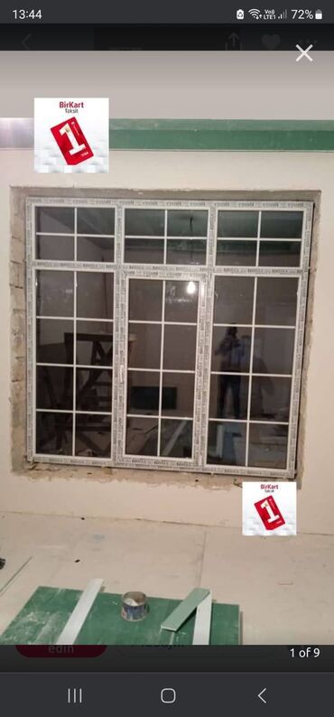 Plastik qapılar: Yeni Plastik qapı Zamok ilə, Zəmanətli, Pulsuz quraşdırma, Pulsuz çatdırılma, Rayonlara çatdırılma, Ödənişli çatdırılma — 9