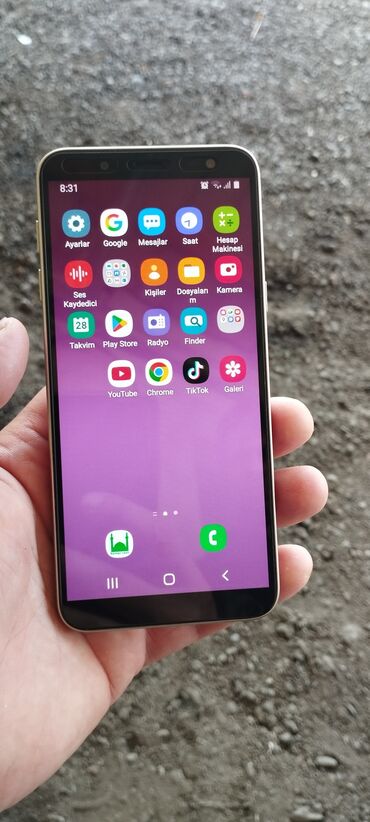 Tulumlar: Samsung Galaxy A6, rəng - Qızılı, Sensor