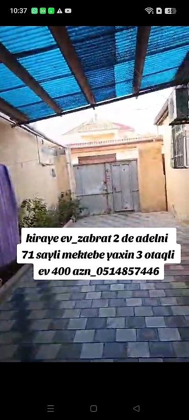 bakı evler: 100 kv. m, 3 otaqlı, Kombi, Qaz, İşıq — 1