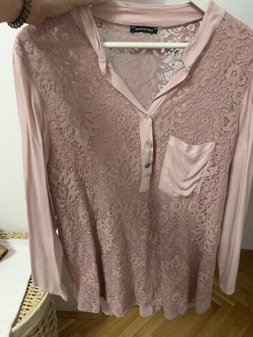 bluze sa perjem: XL (EU 42), Viskoza, Jednobojni, bоја - Roze