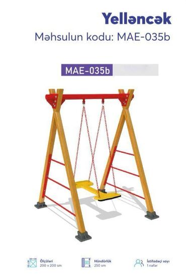 Uşaqlar üçün digər mallar: Müxtəlif çeşiddə keyfiyyətli yelləncəklər mağazamızda satışda -da lalafo.az — 3 Uşaqlar üçün digər mallar: Müxtəlif çeşiddə keyfiyyətli yelləncəklər mağazamızda satışda — 3